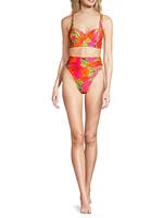 Highway Floral High-Rise Bikini Bottom