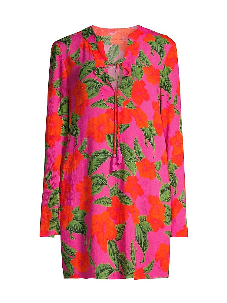 Luana Floral Caftan Cover-Up