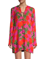 Luana Floral Caftan Cover-Up