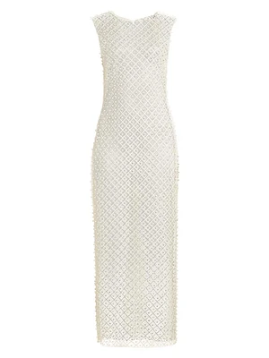 Jude Sheer Embellished Maxi Dress