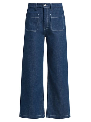 Kassie Cropped Wide-Leg Jeans