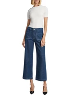 Kassie Cropped Wide-Leg Jeans