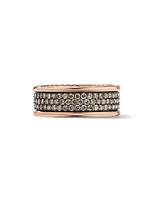 Streamline Three Row Band Ring 18K Rose Gold