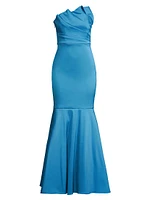 Stretch Satin Mermaid Gown