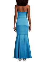 Stretch Satin Mermaid Gown