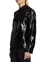 Sequin Buttoned Shirt