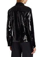 Sequin Buttoned Shirt