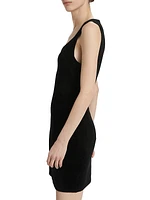 Micro Velvet Sleeveless Minidress