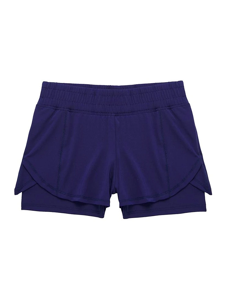 Little Girl's & Essentials Match Point Short