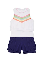 Little Girl's & Essentials Match Point Short