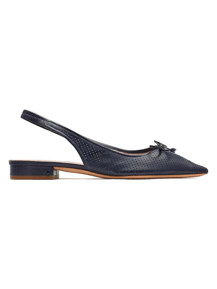 Veronica Leather Slingback Flats