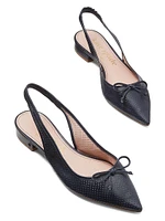 Veronica Leather Slingback Flats