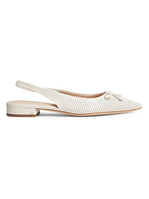 Veronica Leather Slingback Flats