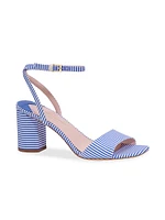 Delphine Poplin Canvas Sandals