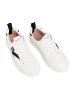 Signature Leather-Textile Sneakers