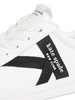 Signature Leather-Textile Sneakers