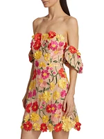 Stephanie Floral Embroidered Minidress