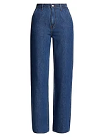 Faye High-Rise Tailored Wide-Leg Jeans