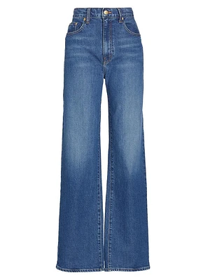 Faye High-Rise Tailored Wide-Leg Jeans