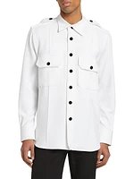 Pocket Button-Front Overshirt