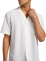 Wool-Blend Bouclé Bowling Shirt