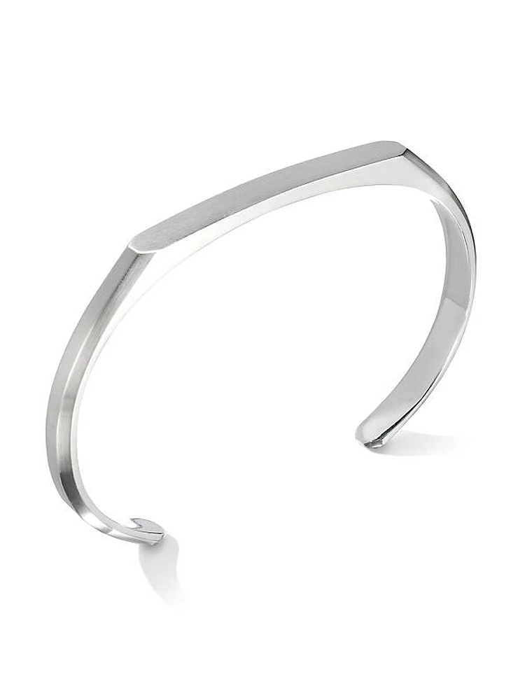 Streamline Cuff Bracelet In Sterling Silver