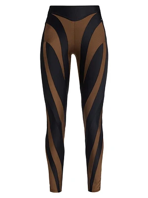 Panelled Mid-Rise Leggings