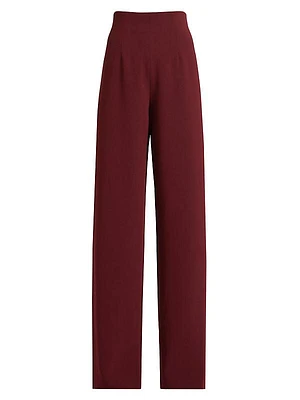 Crêpê Wide-Leg Pants