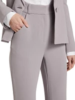 Crepe Flared Trousers