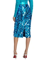 Pailettes Sequined Midi-Skirt