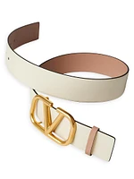 Reversible VLogo Signature Belt Glossy Calfskin 40mm