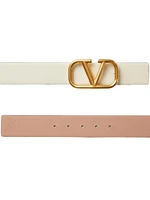 Reversible VLogo Signature Belt Glossy Calfskin 40mm