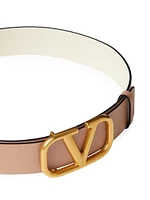 Reversible VLogo Signature Belt Glossy Calfskin 40mm