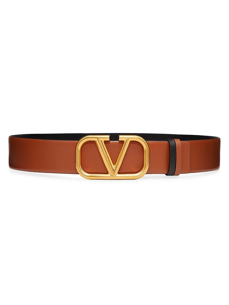 Reversible VLogo Signature Belt Glossy Calfskin 40 MM