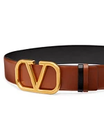 Reversible VLogo Signature Belt Glossy Calfskin 40 MM