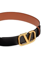 Reversible VLogo Signature Belt Glossy Calfskin 40 MM