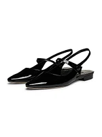 Didion Patent Leather Slingback Flats