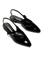 Didion Patent Leather Slingback Flats