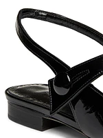 Didion Patent Leather Slingback Flats