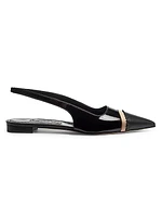 Tuxaflat Leather Slingback Flats