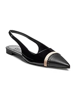 Tuxaflat Leather Slingback Flats