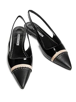 Tuxaflat Leather Slingback Flats