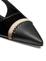 Tuxaflat Leather Slingback Flats