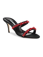 Clorettenu 70MM Embellished Satin Sandals