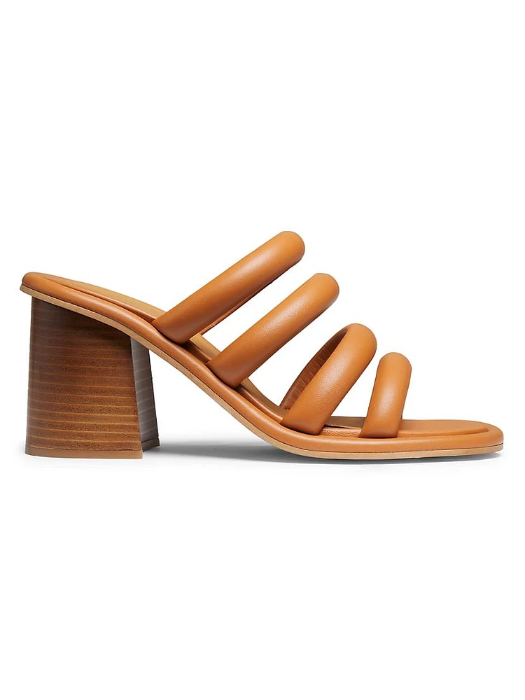 Suzan 90MM Leather Block-Heel Sandals