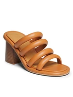 Suzan 90MM Leather Block-Heel Sandals