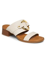 Hana 40MM Leather Sandals