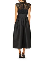 Cline Lace Bodice Midi-Dress