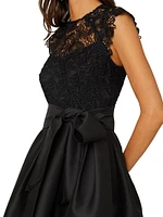 Cline Lace Bodice Midi-Dress