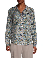 Up Beat Ikat Cotton Shirt